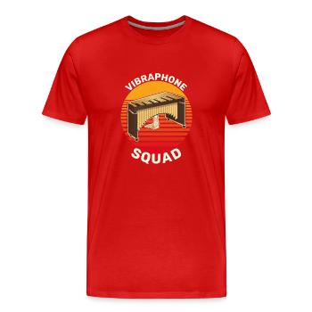 Musician Music School Vibraphone Drums - Men's Premium Organic T-Shirt - red - Front - Damien (186cm)