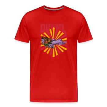 Quetzalcoatl Axolotl Mexiko Azteken Gottheit - Männer Premium Bio T-Shirt - Rot - Vorne - Damien (186cm)