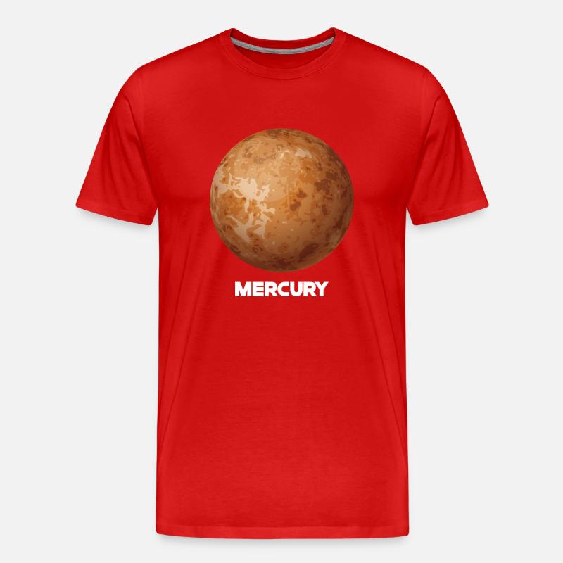 Merkur - Männer Premium Bio T-Shirt - Rot