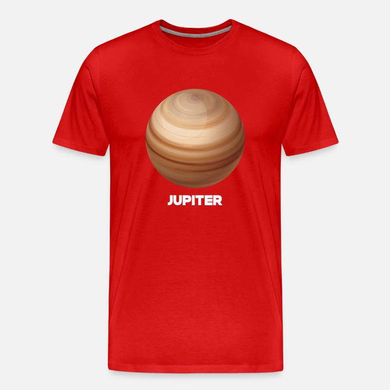 Jupiter - Männer Premium Bio T-Shirt - Rot