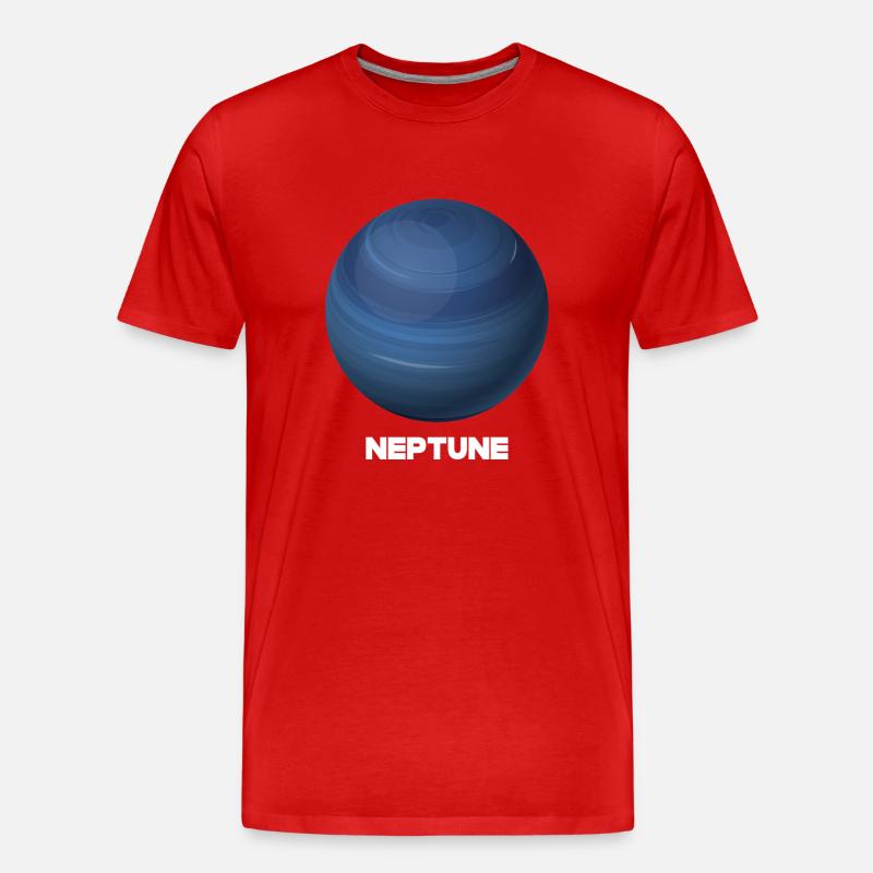 Neptun - Männer Premium Bio T-Shirt - Rot