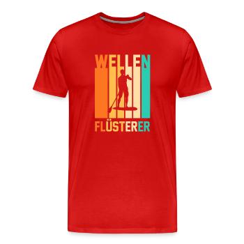 Stand Up Paddeling - Männer Premium Bio T-Shirt - Rot - Vorne - Damien (186cm)
