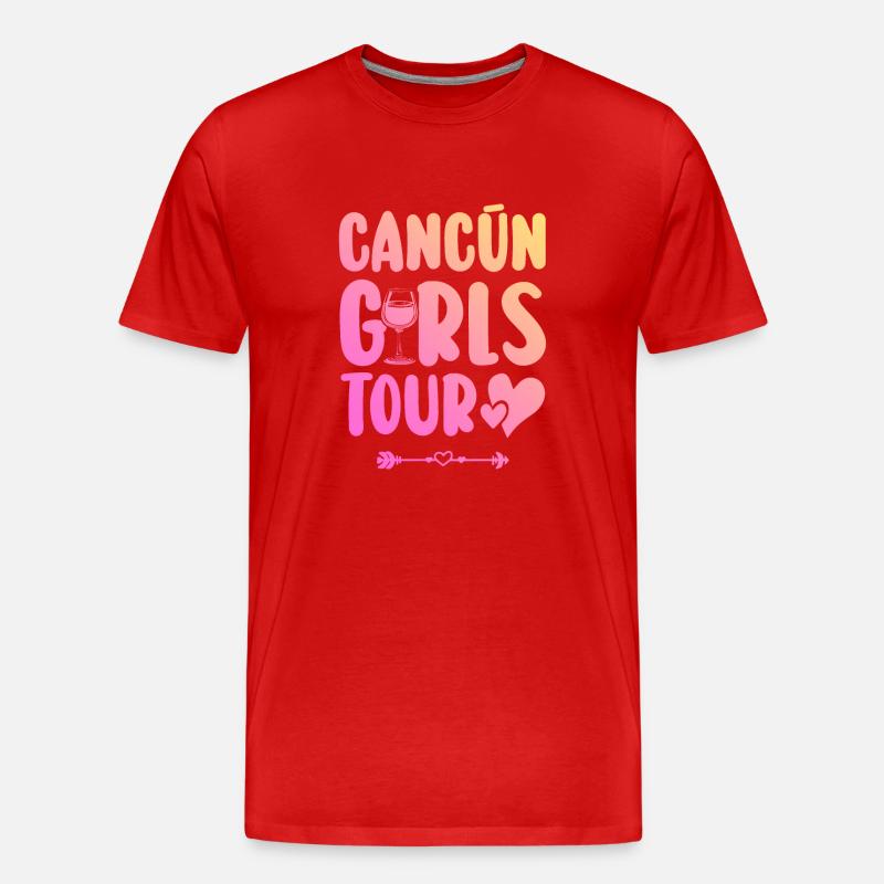 Équipe du parti de Cancun - T-shirt bio Premium Homme - rouge