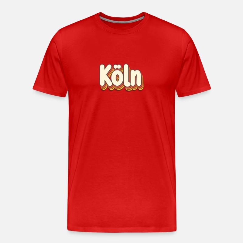 Kölnerin Kölner Köln - Männer Premium Bio T-Shirt - Rot