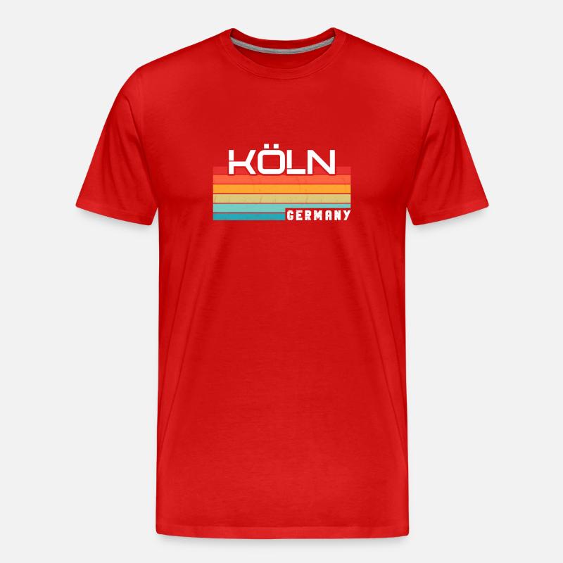 Kölnerin Kölner Köln - Männer Premium Bio T-Shirt - Rot