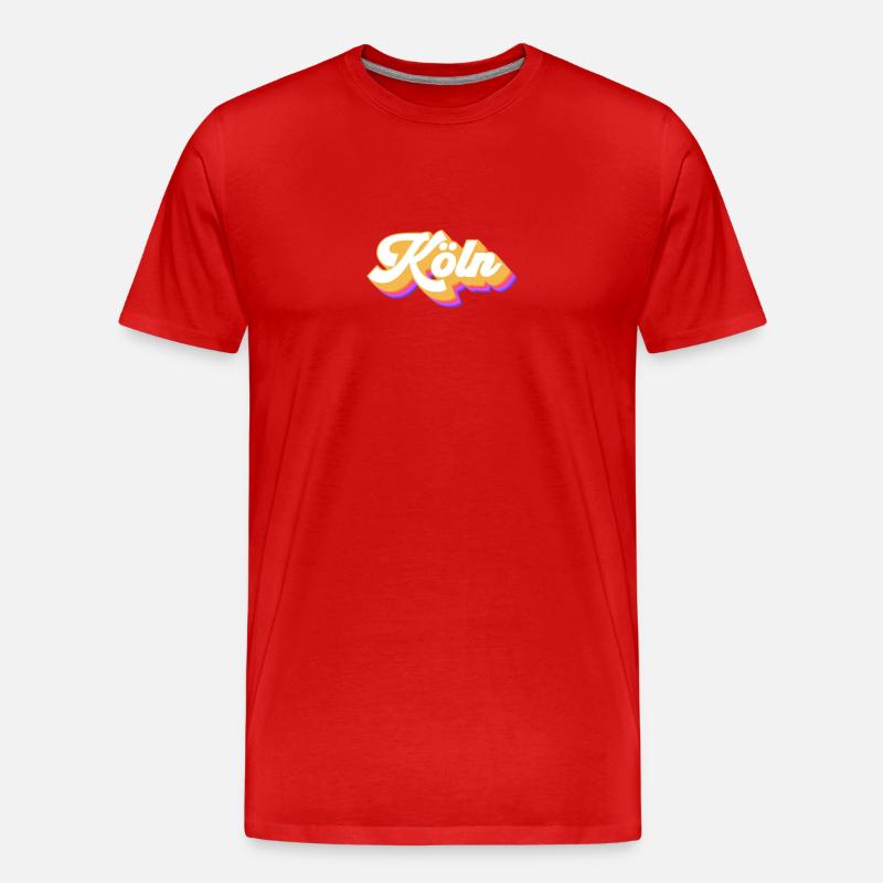 Kölnerin Kölner Köln - Männer Premium Bio T-Shirt - Rot