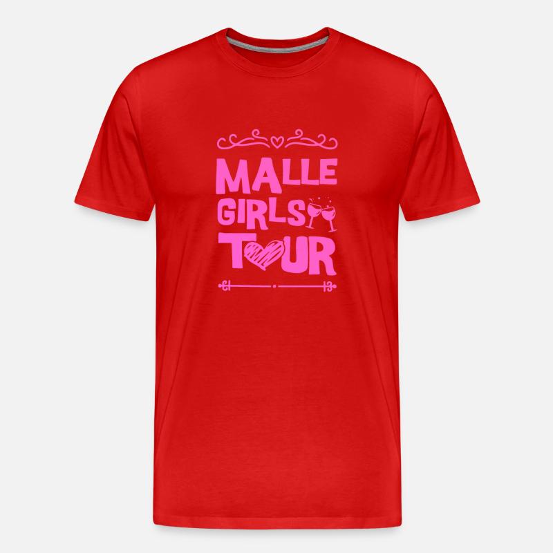 Équipe Malle Party - T-shirt bio Premium Homme - rouge