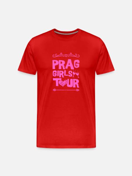 Prague Party Team - Men's Premium Organic T-Shirt - red