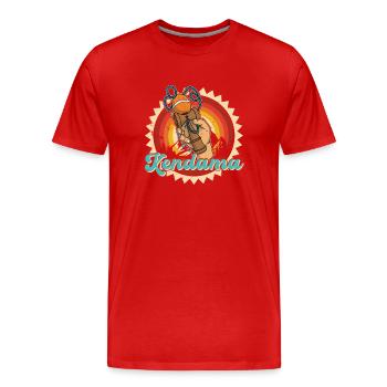 Japan Spielzeug Japanische Kendama Spiel - Männer Premium Bio T-Shirt - Rot - Vorne - Damien (186cm)
