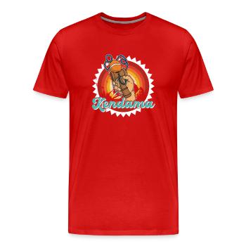 Japan Spielzeug Japanische Kendama Spiel - Männer Premium Bio T-Shirt - Rot - Vorne - Damien (186cm)