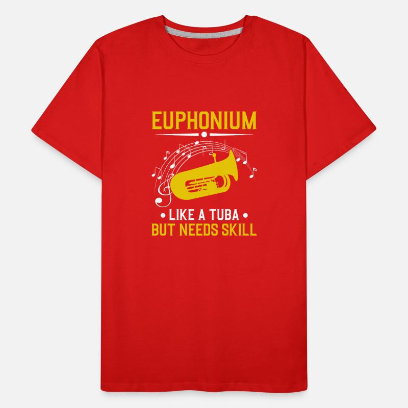 Deep brass marching baritone euphonium Men's Premium Organic T-Shirt