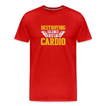 Tiefes Blech Marschieren Bariton Euphonium - Männer Premium Bio T-Shirt - Rot - Vorne - Damien (186cm)