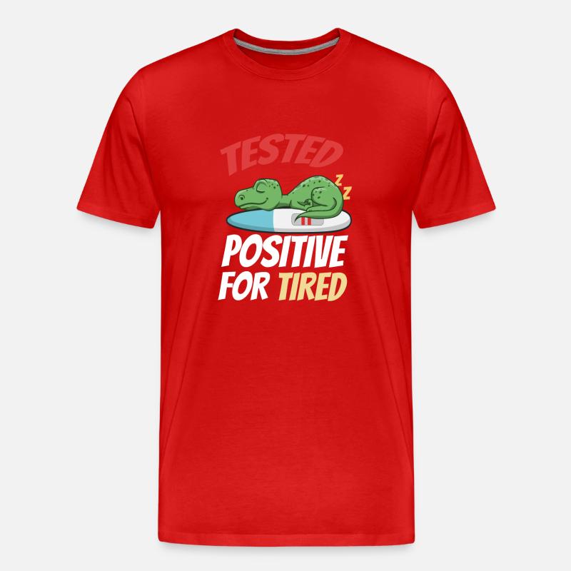 Schlafen Süß Geschenk - Männer Premium Bio T-Shirt - Rot