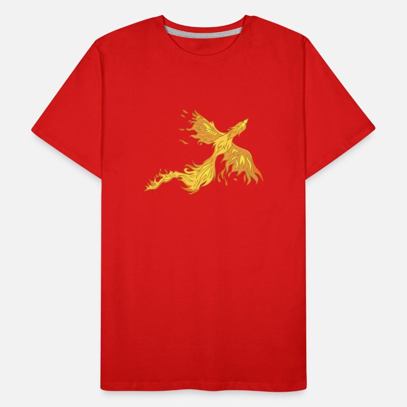 Phoenix Bird Créatures mythiques T-shirt bio Premium Homme