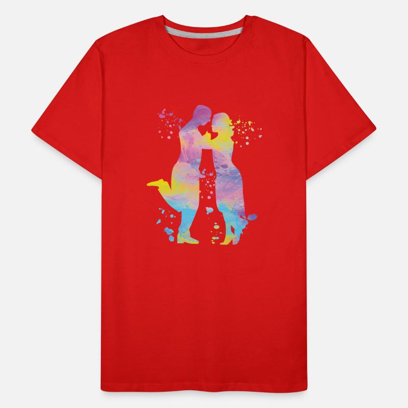 Tango Argentin Danse Milonga Vals T-shirt bio Premium Homme