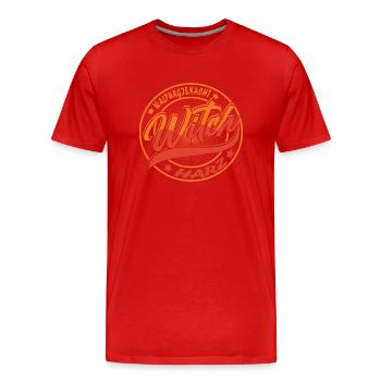WALPURGISNACHT I GESCHENK FÜR HEXEN & Zauberin - Männer Premium Bio T-Shirt - Rot - Vorne - Damien (186cm)