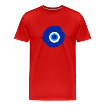 auge,blaues auge,Böses Auge,nazar,fatima - Männer Premium Bio T-Shirt - Rot - Vorne - Damien (186cm)