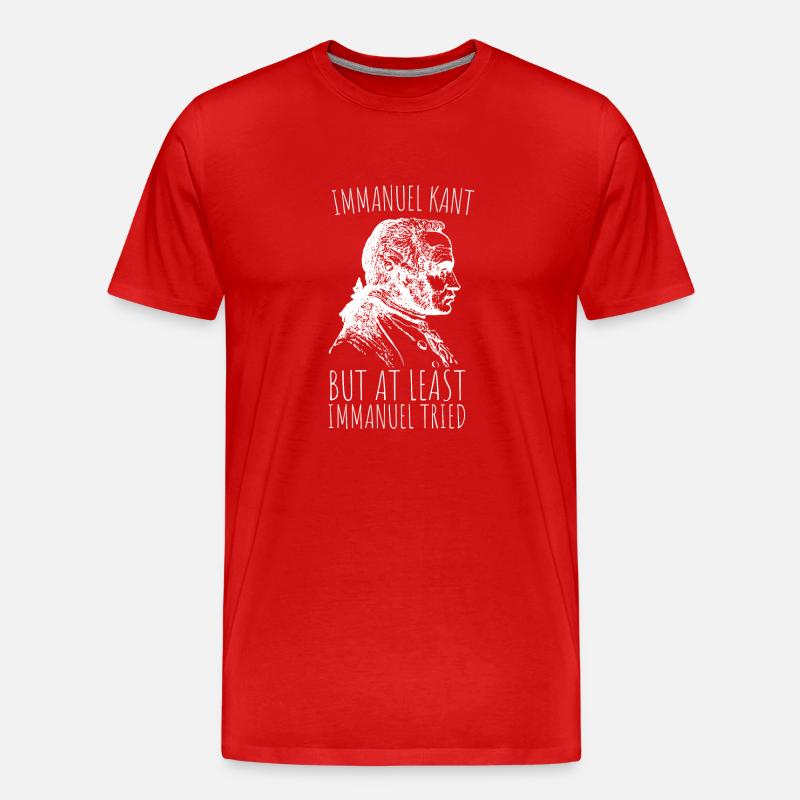 Philosophical Debate Feeling Philoslothical - Men's Premium Organic T-Shirt - red