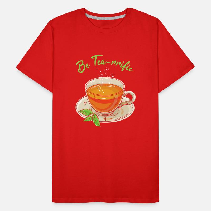 Jeu de mots à thé T-shirt bio Premium Homme