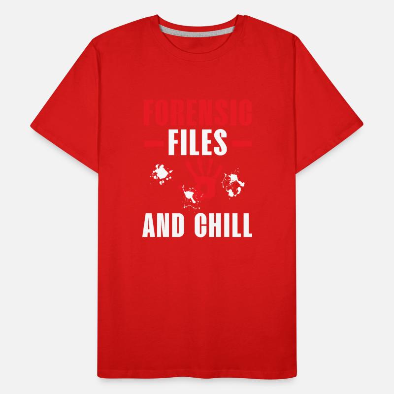 Forensic Files and Chill Forensic Science Men's Premium Organic T-Shirt