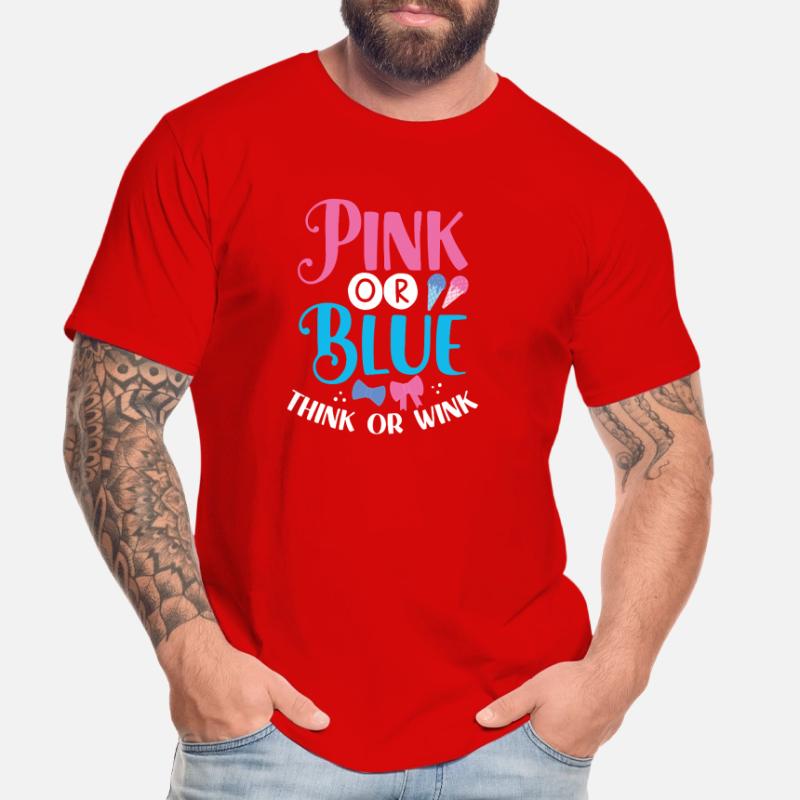 Rosa Oder Blau Denken Oder Zwinkern Männer Premium Bio T-Shirt