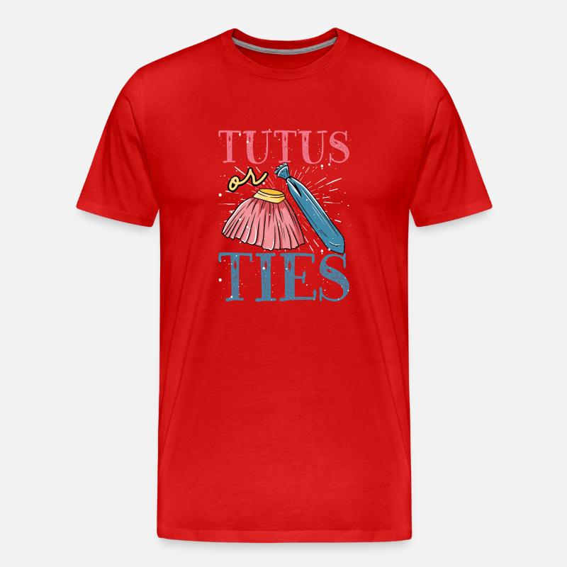 Tutus Oder Krawatten - Männer Premium Bio T-Shirt - Rot