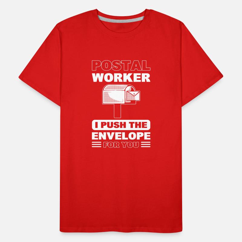 Funny Postal Worker Briefträger Männer Premium Bio T-Shirt