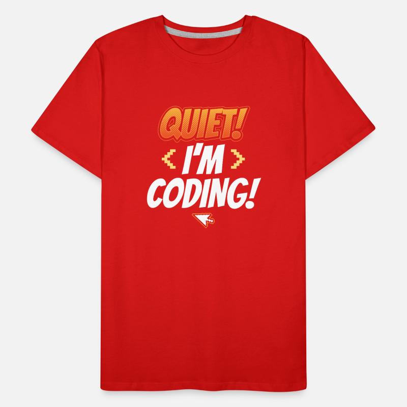 Programmation Silent I Programmation Codeur Programmation T-shirt bio Premium Homme