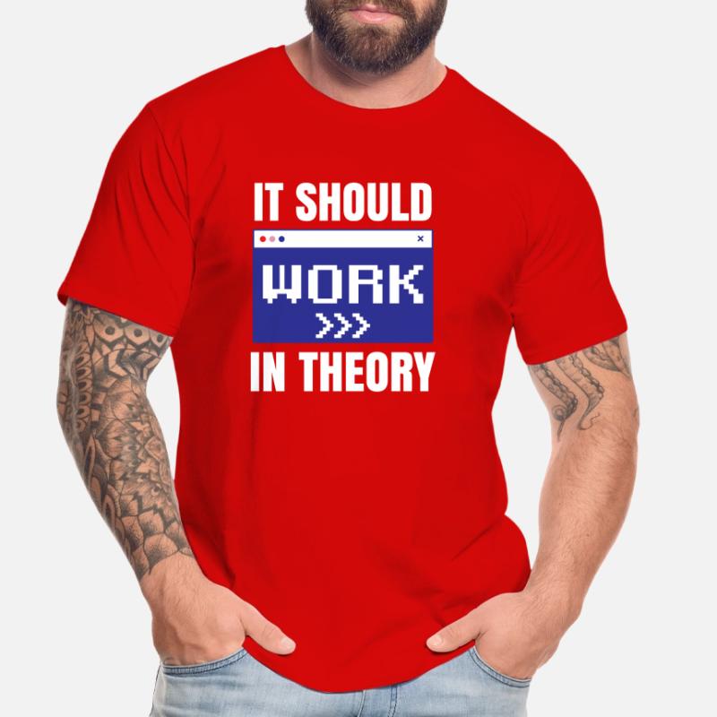 In Der Theorie Sollte Es Funktionieren Coding Code Männer Premium Bio T-Shirt