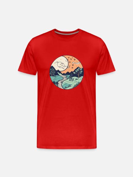wonderful nature - Men's Premium Organic T-Shirt - red