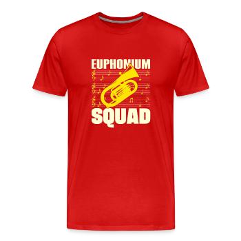 Euphonium Squad Baritone Player Gift Idea - Men's Premium Organic T-Shirt - red - Front - Damien (186cm)