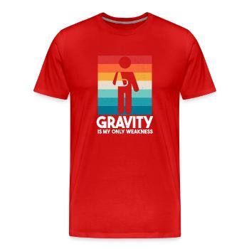 Stolzes Mitglied des Broken Arm Clubs - Männer Premium Bio T-Shirt - Rot - Vorne - Damien (186cm)