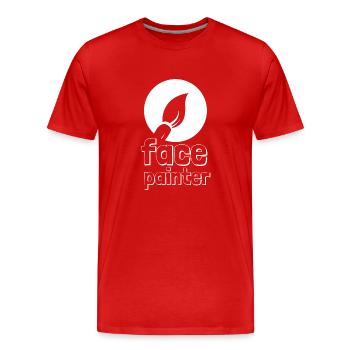 Maquillage et maquillage - T-shirt bio Premium Homme - rouge - Devant - Damien (186cm)