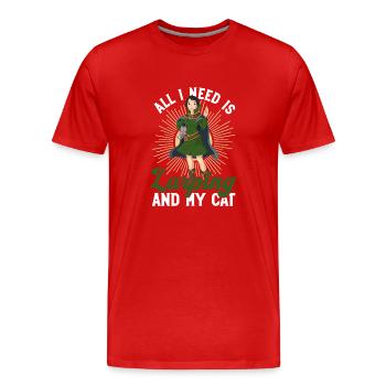 Larping Und Rollenspiele - Männer Premium Bio T-Shirt - Rot - Vorne - Damien (186cm)