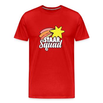 Funny Staar Squad Test Day Teacher Exam Day - Männer Premium Bio T-Shirt - Rot - Vorne - Damien (186cm)