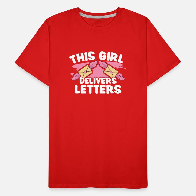 Postangestellte Postdame Postbote Post Männer Premium Bio T-Shirt