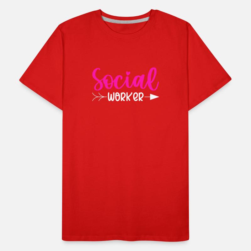 School Social Worker Men's Premium Organic T-Shirt