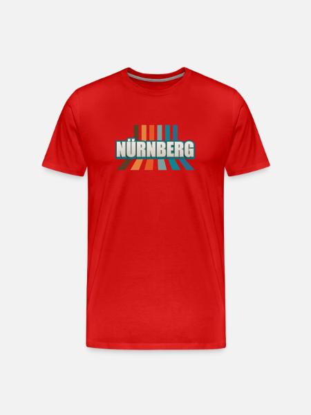 Nuremberg, Nuremberg, Nuremberg - Men's Premium Organic T-Shirt - red