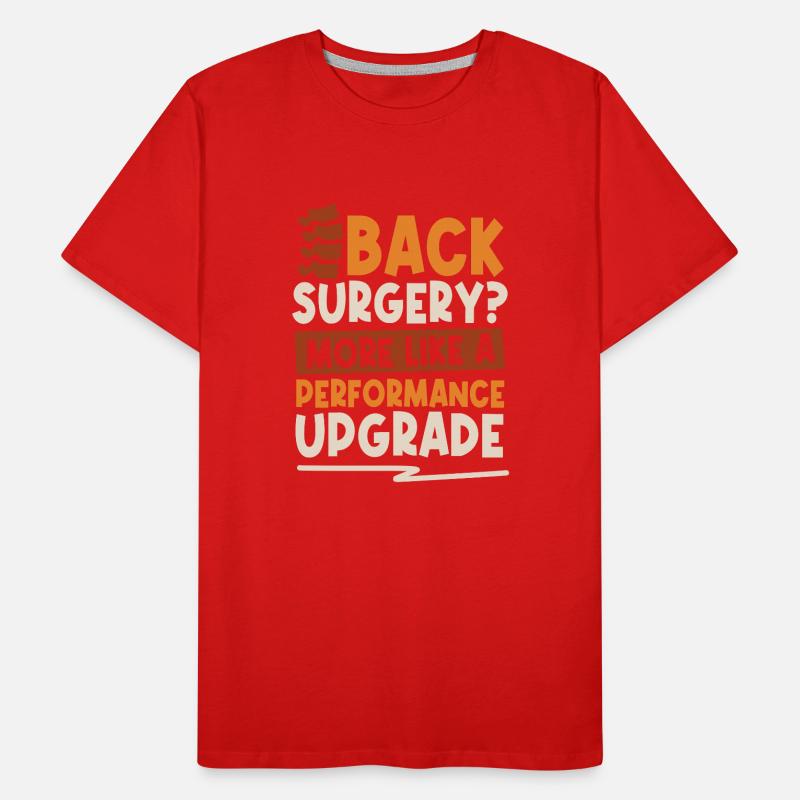 Back Surgery Men's Premium Organic T-Shirt