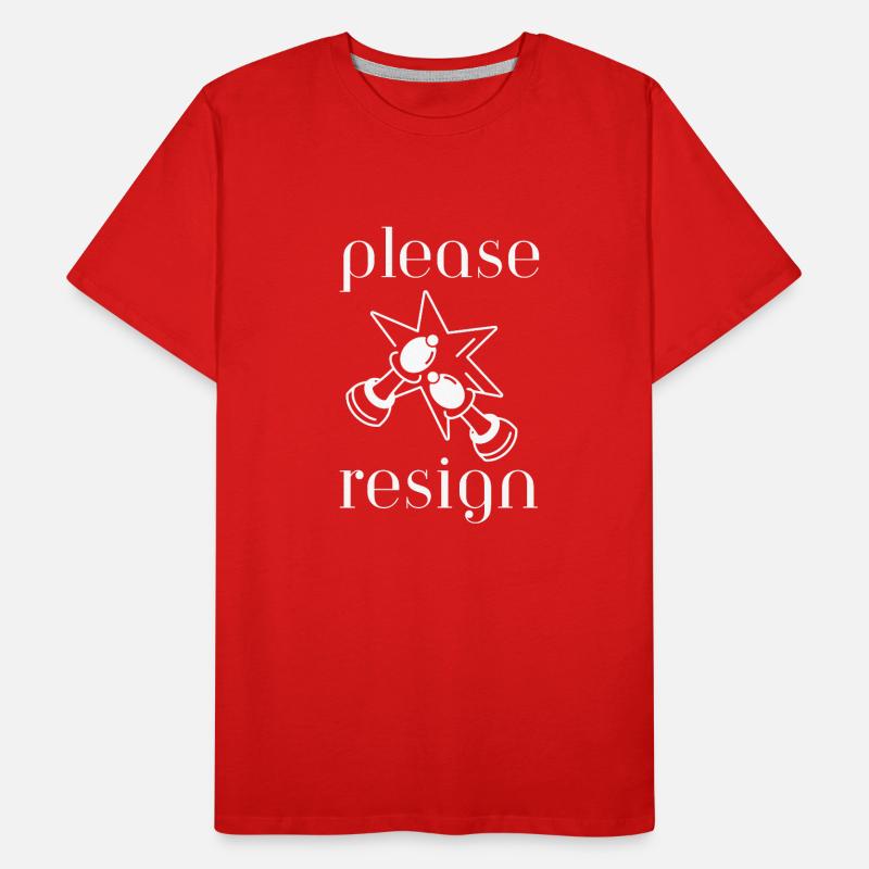 Chess Please Resign Männer Premium Bio T-Shirt