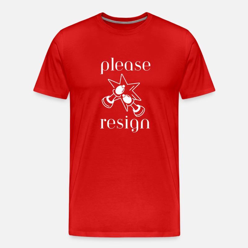 Chess Please Resign - Männer Premium Bio T-Shirt - Rot