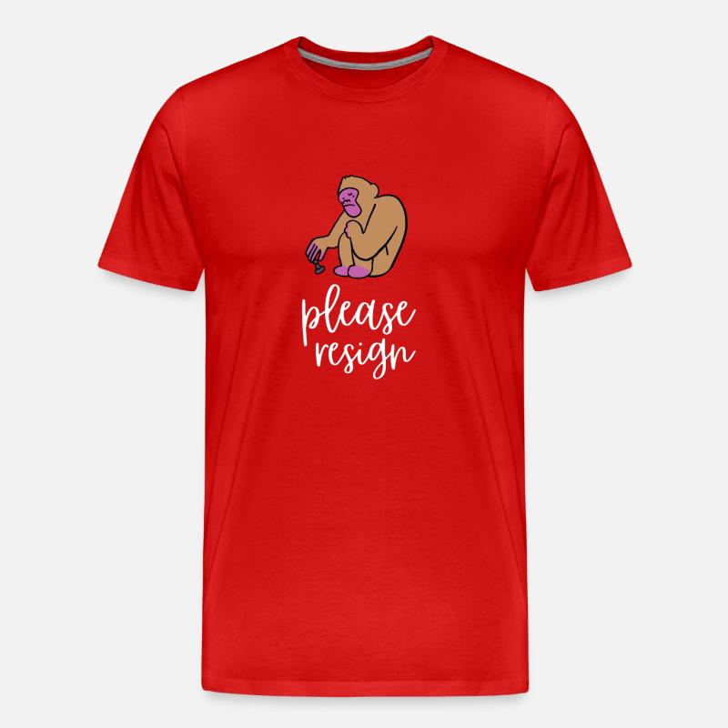 Chess Please Resign - Männer Premium Bio T-Shirt - Rot