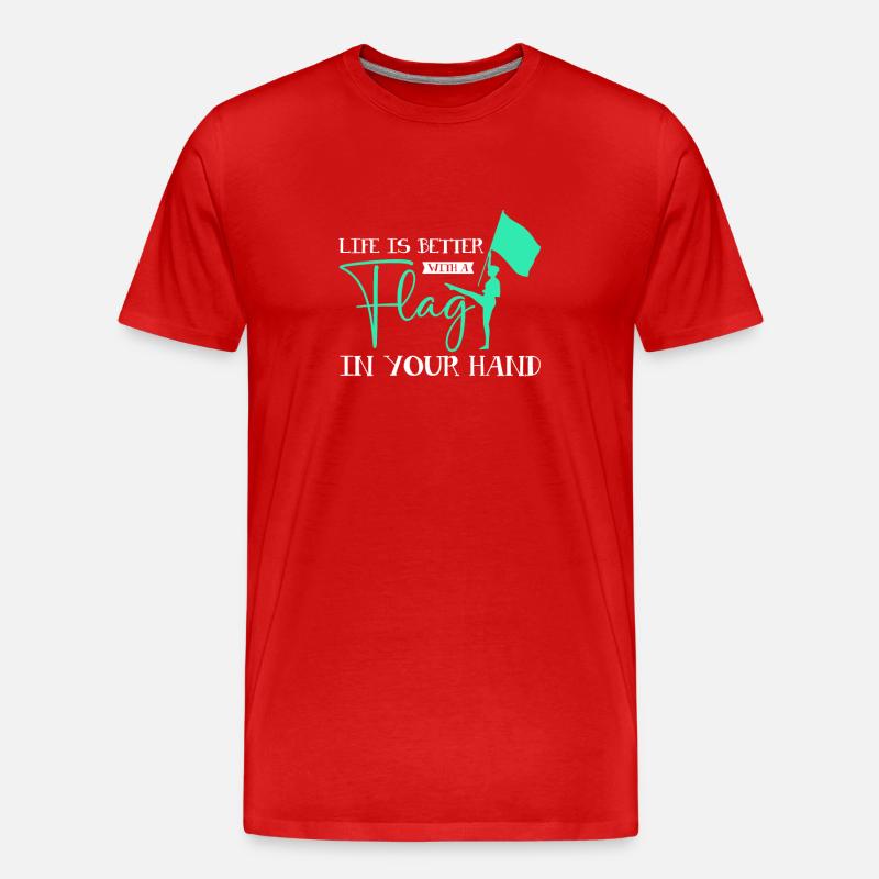 Farbengarde Farbengarde - Männer Premium Bio T-Shirt - Rot