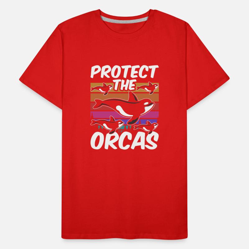 Protéger les orques de mer Orques Protéger T-shirt bio Premium Homme