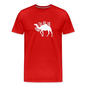 I've got the Hump Camel Dromedary - Men's Premium Organic T-Shirt - red - Front - Damien (186cm)