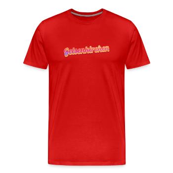 Gelsenkirchenerin Gelsenkirchener Gelsenkirchen - T-shirt bio Premium Homme - rouge - Devant - Damien (186cm)