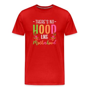 Mutterschaftsleben Fleißige Mutter - Männer Premium Bio T-Shirt - Rot - Vorne - Damien (186cm)