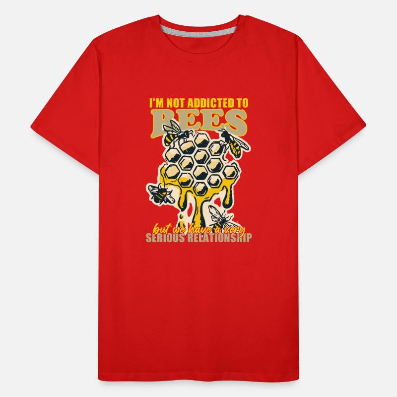 Beekeeping Nectar Honey Apiary Honeycomb Men's Premium Organic T-Shirt