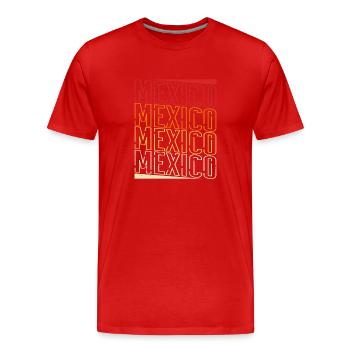 Mexiko Urlaub Tequila Reise Mexikanisch Spruch - Männer Premium Bio T-Shirt - Rot - Vorne - Damien (186cm)