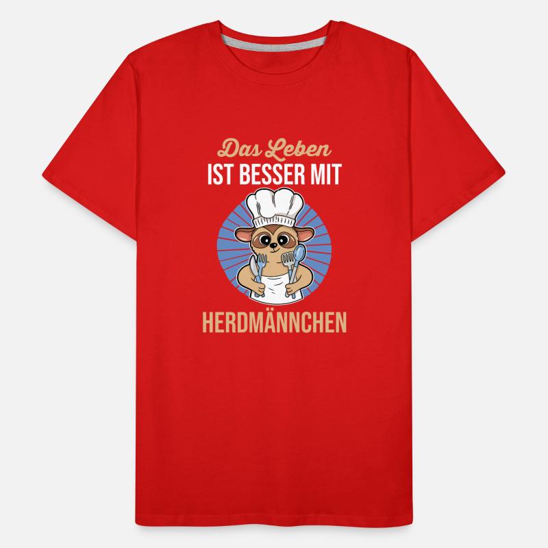 Erdmännchen Herdmännchen Männer Premium Bio T-Shirt